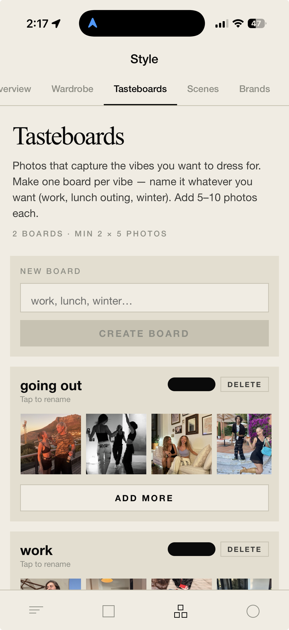 your tasteboards